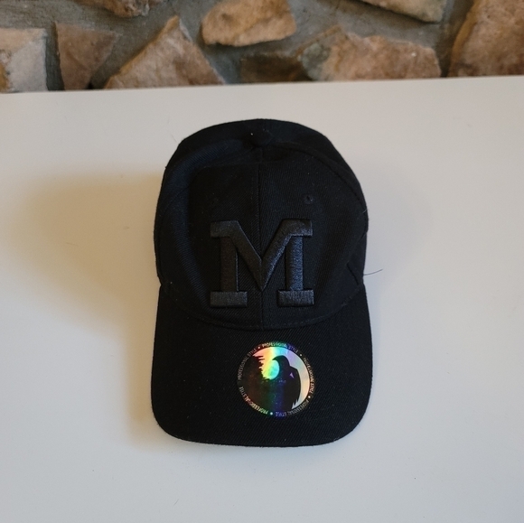 MICHIGAN WOLVERINES BLACK ADJUSTABLE HAT - Picture 1 of 9